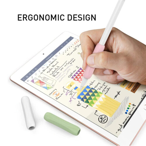 Άνετη λαβή, Συμβατό με Apple Pencil 1ης και 2ης γενιάς, Εργονομική λαβή με γραφίδα, Θήκη 2