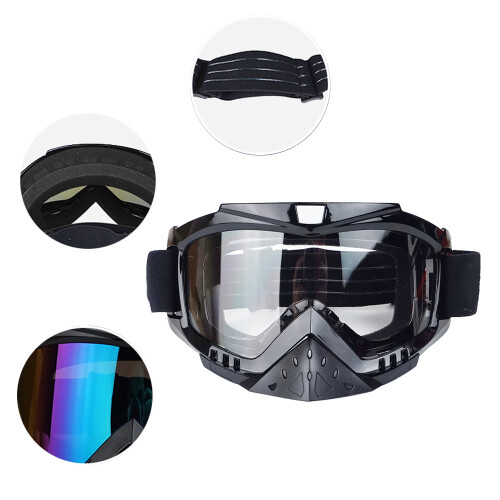 Γυαλιά Dirt Bike, Πολυχρηστικά γυαλιά προστασίας UV400 με αναπνεύσιμο και απορροφητικό 2