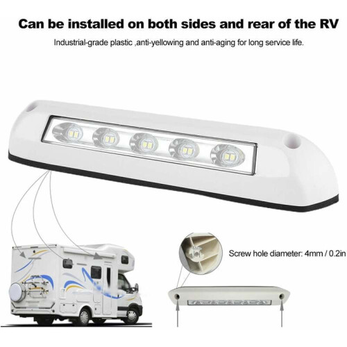 Refletor de feixe amplo e focado em ângulo para baixo, ideal para trailers e barcos. Design resistente a impactos e intempéries, com longa vida 1
