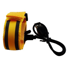 Glowing Night Runner, Ultra High Visibility Adjustable Rechargeable Battery Bracelet, Night Safety Lights for Outdoor Activities