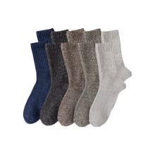 Weiche Wollmischsocken für Herren, Thermosocken mit Rundumpolsterung und atmungsaktivem Merinowollgewebe, ganzjährig komfortable, warme