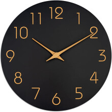 Horloge murale silencieuse (sans tic-tac), 25 cm, verre acrylique effet cristal, horloge décorative pour cuisine, chambre, bureau, affichage clair