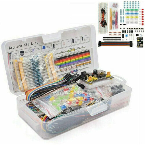 Συμβατό με Arduino, κιτ ηλεκτρονικών εξαρτημάτων, πλακέτα Breadboard, μονάδα τροφοδοσίας,