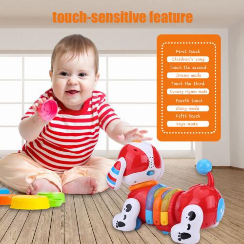 Remote Control Robot Dog, Intelligent Dancing Robots with Voice Repeat Function for Hours of Engagement 2