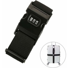 Bagageriemen met cijferslot, veilige en handige reisaccessoires, verstelbare elastische riem met resetbaar 3-cijferig slot voor koffer