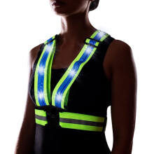 Versatile Reflective Safety Vest, Elastic & Adjustable Gear for Enhanced Visibility During Night Cycling, Comfortable and Easy to Carry for Running, J