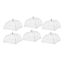 Filets de protection pliables pour barbecues de jardin, tentes en maille réutilisables et lavables, idéales pour protéger vos repas en plein air