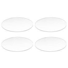 4X Transparent 3mm Thick Mirror Acrylic Round Disc Diameter:85mm