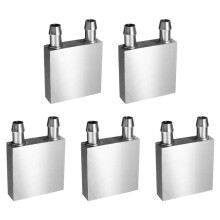 5X Aluminum Water Cooling Block 40X40X12mm Cooler for Computer CPU Radiator