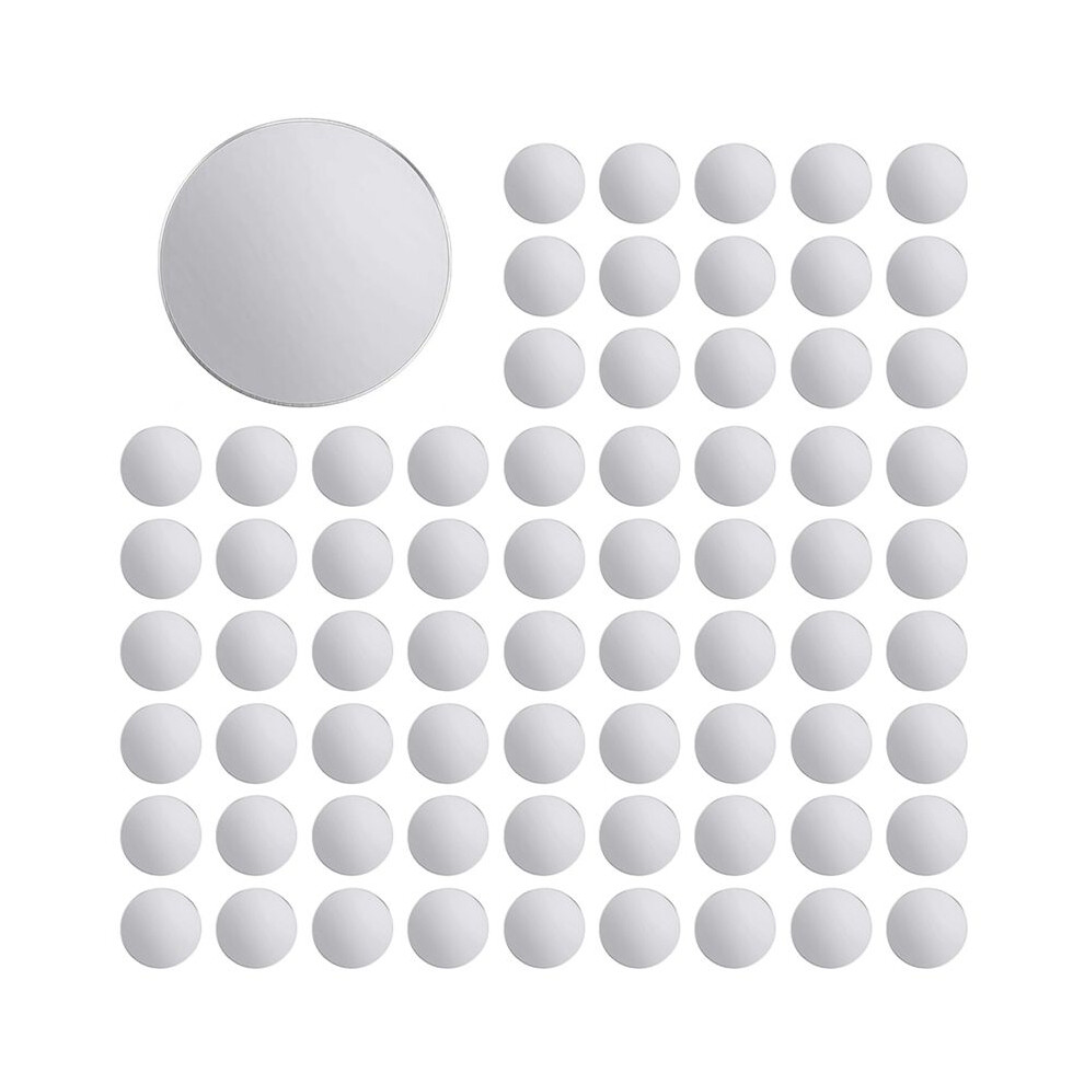 Size Acrylic Round Mirror Adhesive Small Round Mirror Circles Mirror Tiles For Crafts (200Pcs, 1 Inch) 4713612855734