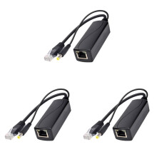 3X PS5712TG Gigabit Power over Ethernet-Splitter 10/100/1000Mpbs RJ45 Ondersteuning IEEE802.3 Af/At(30W) PoE-Splitter