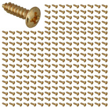 300x Guitar Bass Screws Parts for Scratchplates Pickguard, Gold