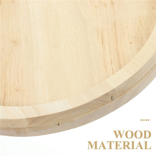 2X Round Foldable Wooden Sofa Clip  Side Table for Wide Couches Arm,Armrest Table for Eating/Drinks/Snacks/Remote 1