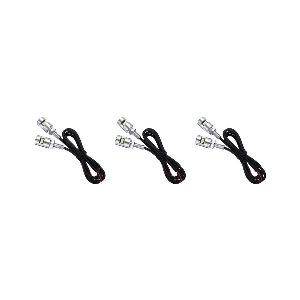 6X Chrome 5630 Motorcycle Screw Bolt Lamp Car Universal License Plate 12V Light 6132148149472