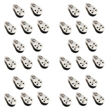 30PCS Edelstahl M25 Riemenscheibenblock Hängedraht Abschlepprad Hebedraht Seil Seil Riemenscheibe Rolle