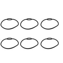 3X Scuba Diving Silicone Regulator Necklace Holder Flexible Mouthpiece Regulator Necklace Ring Octopus Holder 18cm Black
