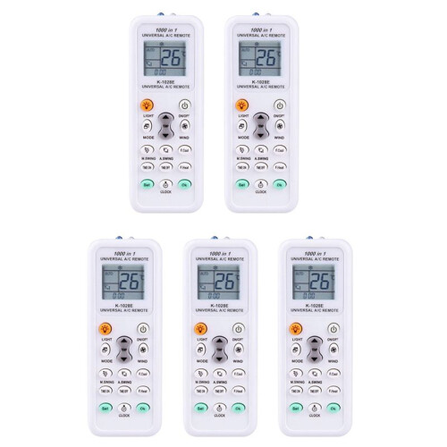 5X Universal 1000 in 1 LCD Low Power Consumption K-1028E Air Condition A/C Remote Control Controller