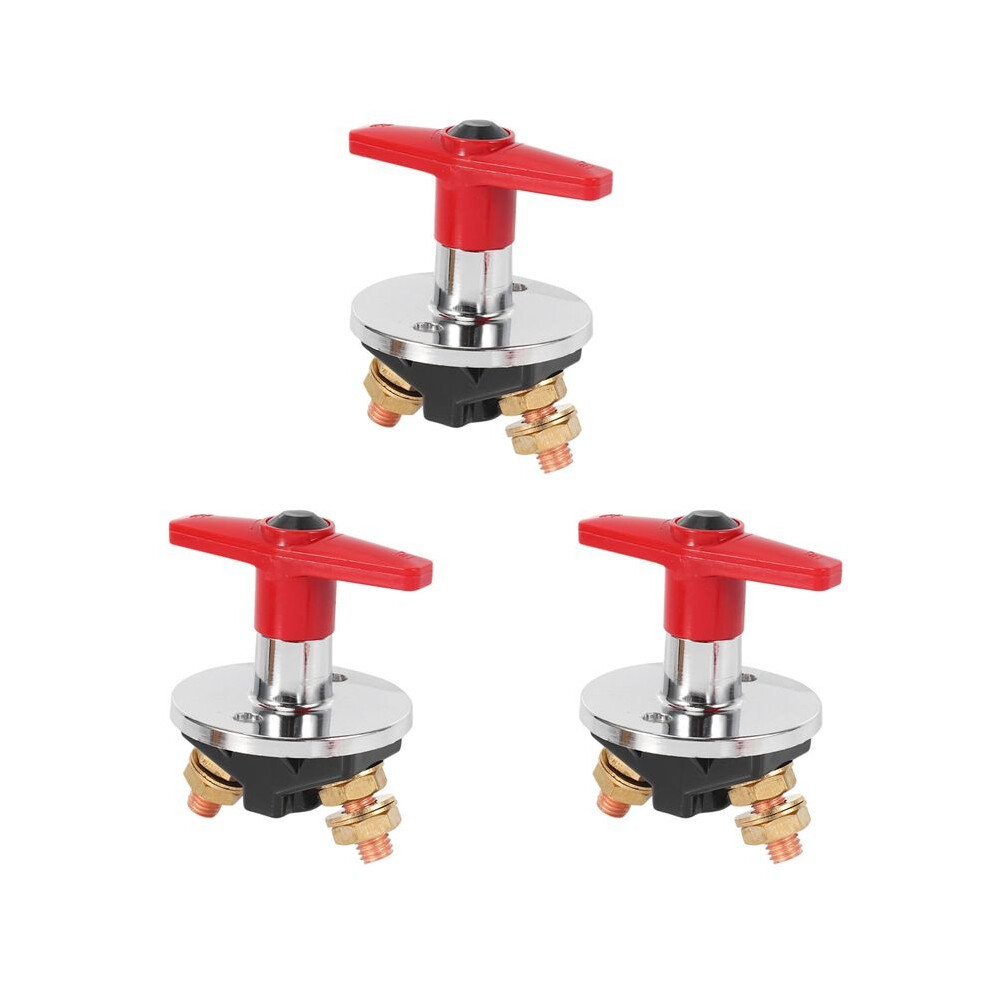 Battery Disconnect Cut Off Kill 500Amp Isolation 12-60V Car Boat Truck Fixed Handle Key (Type F 3Pcs) 6031527336154