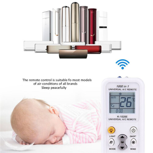 5X Universal 1000 in 1 LCD Low Power Consumption K-1028E Air Condition A/C Remote Control Controller 2