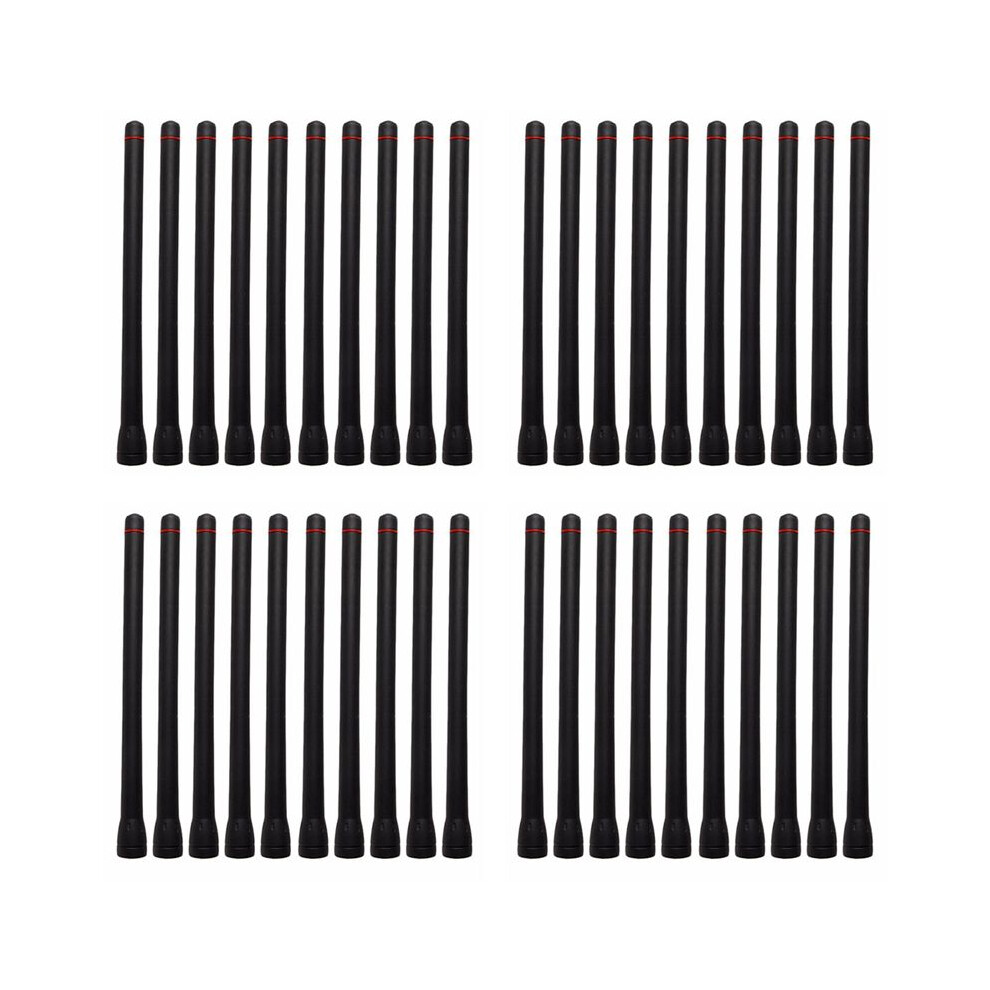 40Pcs Fa-Sc55v Vhf Antenna For Radio Ic-F1000 F16 F33g F3026 F14 F15s F3002 F3021 F3063 F3161 F70 Ic-V88 F3202d Black 4711747848454
