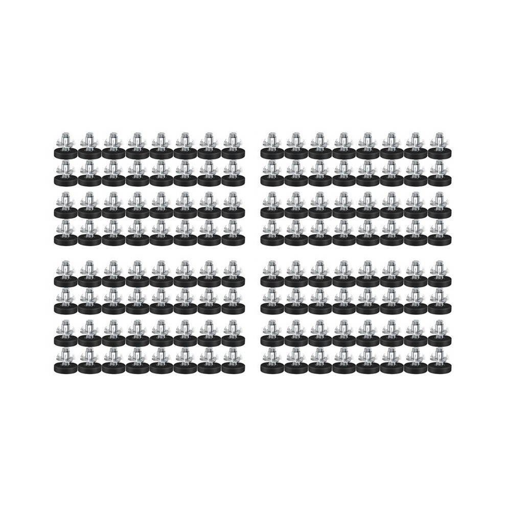 128 Pcs M6 Thread Adjustable Furniture Levelers Screw In Chair Feet Adjustable Furniture Feet Leg Levelers 4711376013094