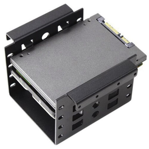 2X Suporte de Adaptador de 4 Baias 2,5 um 3,5 Polegadas Disco Rígido Caddy SSD Chassi Unidade de Montagem de Disco Rígido Baia Do Caddy 2