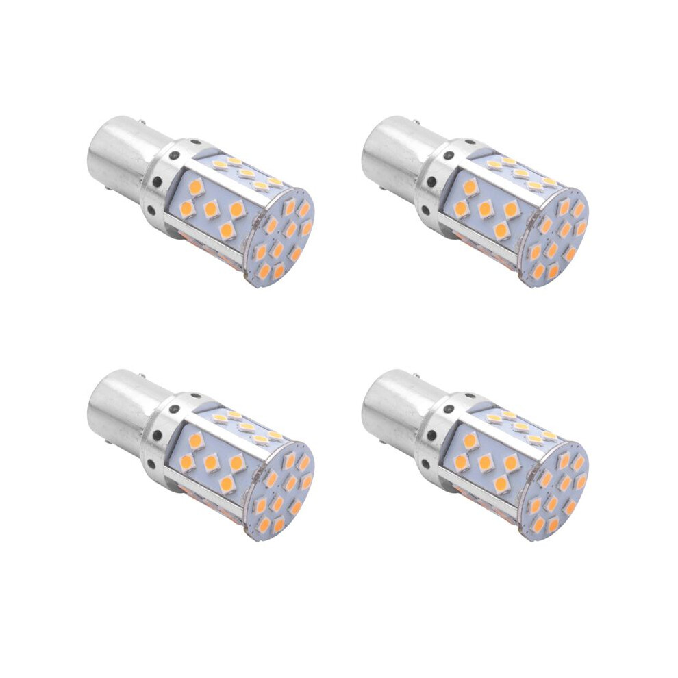 4X 1156 Ba15s P21w Led Bulb 3030 35Smd Canbus Led Lamp For Car Turn Signal Lights Lighting 12V 24V Amber 6133033129142