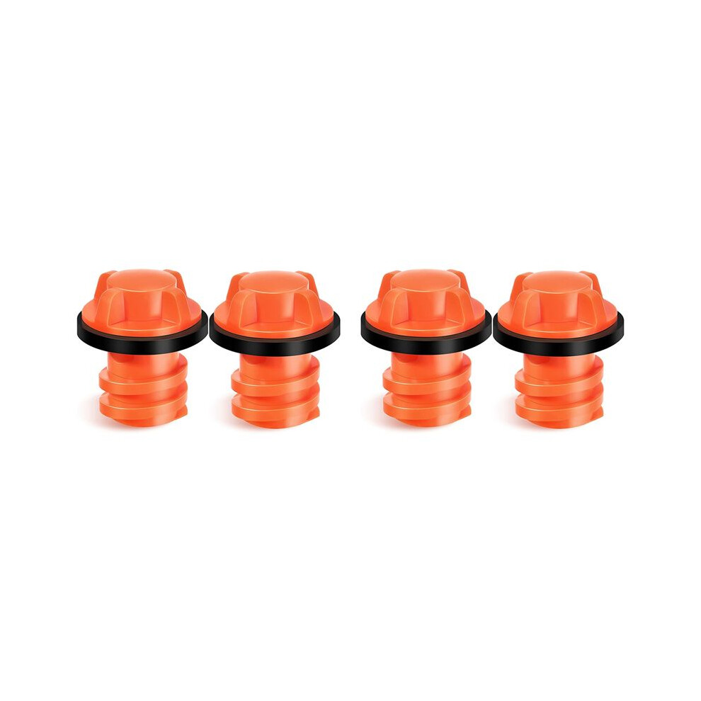 Cooler Drain Plugs Replacement Compatible With Most Rotomolded Coolers,Small Drain Plugs With Leak-Proof Design 4Pcs 6031111378157