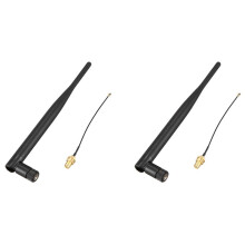2X Antena 900-1800MHZ 5Dbi GSM RP-SMA Antena de Goma Impermeable Lorawan Antena + IPX una SMA Extensión de Cable Pequeño