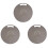 3X Cutting Board Plastic Kitchen Cutting Board Round Baking Board Fruit Vegetable Cutting Board with Handles 31cm 1