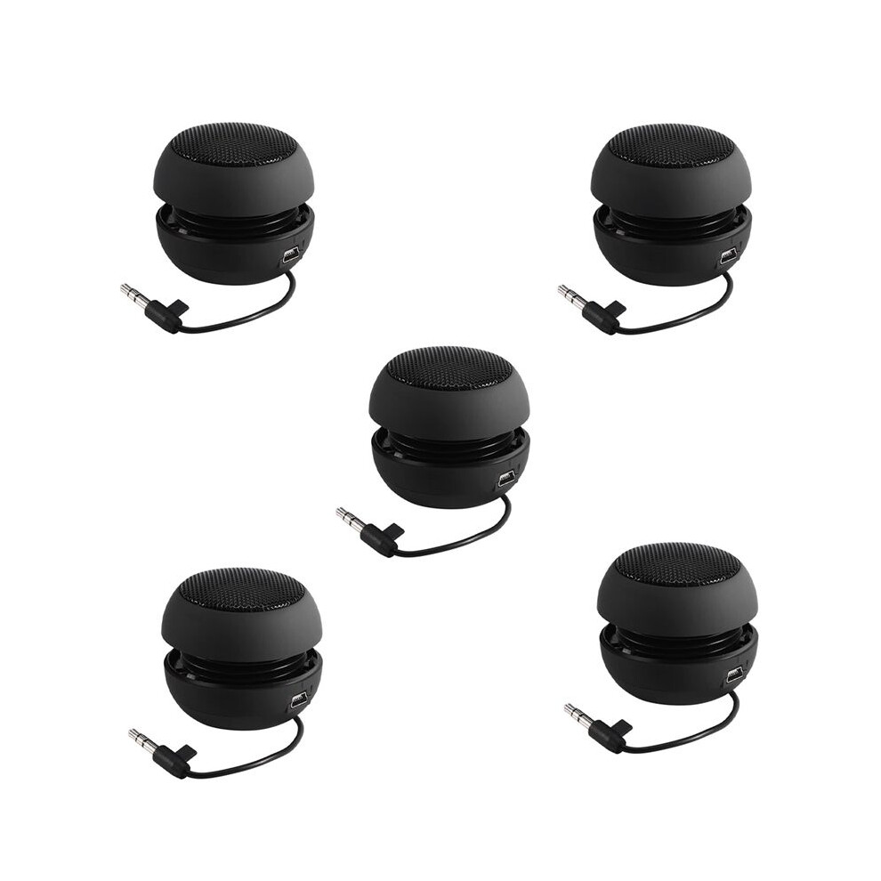 5X Portable Travel Loud Speaker With 3.5Mm Audio Cable Low Voltage Built-In Battery Retractable Speaker For 4713617481624