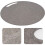 3X Cutting Board Plastic Kitchen Cutting Board Round Baking Board Fruit Vegetable Cutting Board with Handles 31cm 2