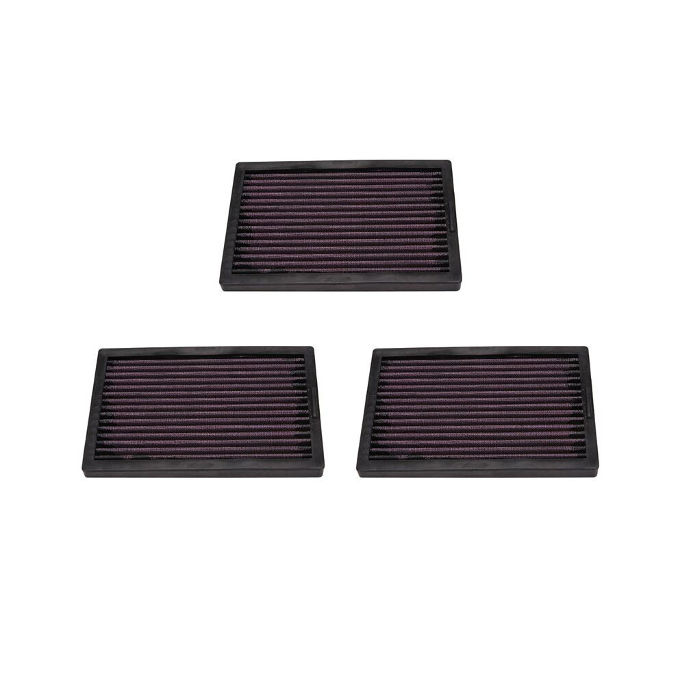 3X Motorcycle Air Filter For 250/250R/300 Abs Z300 Ninja250 Ninja250r Ninja300 Ex300 6032290201533