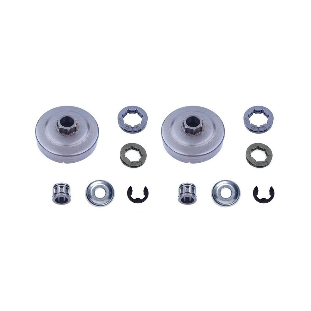 2X Chain Clutch Sprocket Drum Rim Bearing Kit For Ms290 029 Ms390 039 Ms310 Chainsaw 1125 007 1041 6033394032061