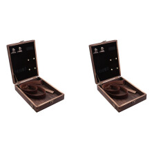 2X Writers Messenger Wood Box, Wooden Box with Hinged Lid Shoulder Bag, with Lid  Outdoor Sketching Storage Box Log