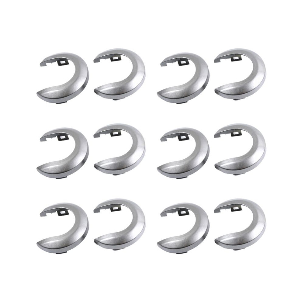 12Pcs Car Interior Door Handle Cover Handle Escutcheon For Tiida 2005-2010 1.6 Livina Nv200 Geniss Silver/Gray 6032977602356