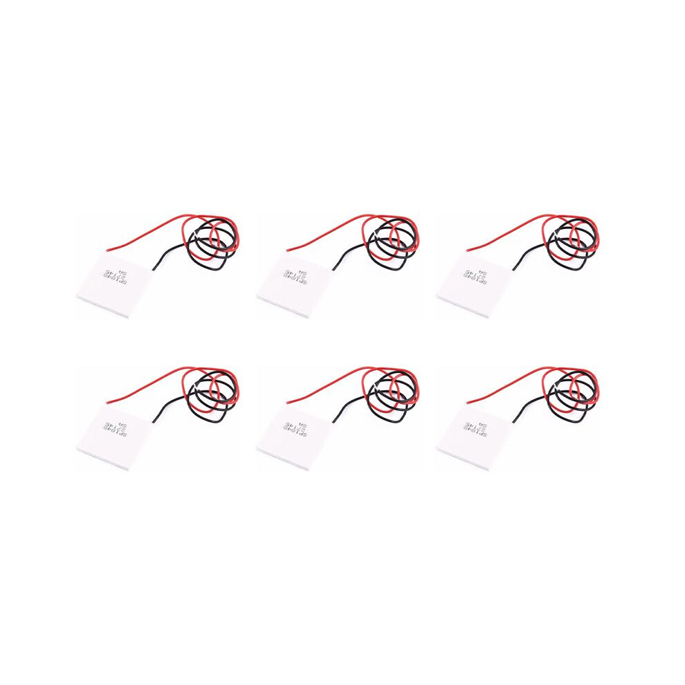 6X Thermoelectric Peltier Module, High Temperature Thermoelectric Power Generator Peltier Teg 150Celsius, 40X40mm White 6032604676545