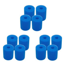 Esponja de Cartucho de Filtro de Piscina de 12 Pacotes para Ferramenta de Limpeza de Banheira de Hidromassagem LaváVel e ReutilizáVel Tipo H para