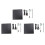 3 Set 12.7mm External DVD Enclosure USB 2.0 External DVD/CD-ROM Case for Laptop Desktop PC Optical Disk Drive 1