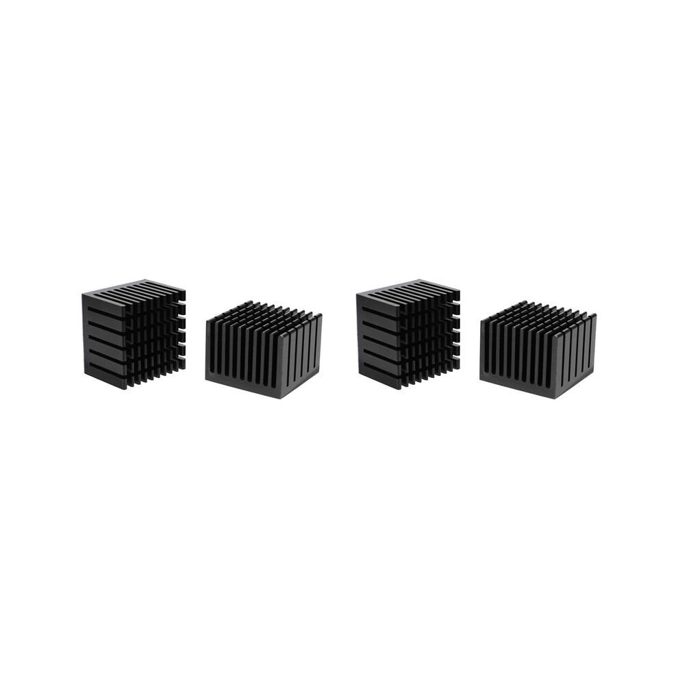 4 Pcs 40X40x30mm Aluminum Heatsink Radiator Heat Sink Cooling For Electronic Chip Led With Thermal Conductive Black 6032468725861