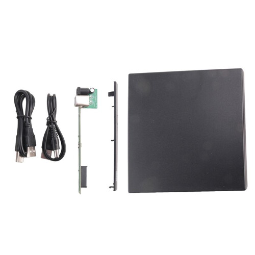 3 Set 12.7mm External DVD Enclosure USB 2.0 External DVD/CD-ROM Case for Laptop Desktop PC Optical Disk Drive 2