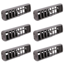 6X Grå Biltak Ovansida Luftkonditionering Ventilationsuttag A/C Panel Grillkåpa Installera för Pajero V93 V97