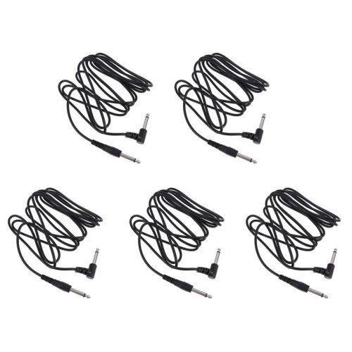 5X Gitarr AMP-Kabel 3Meter Elektrisk Patch-Sladd Gitarrförstärkare Förstärkare Gitarrkabel Elgitarrinstrument