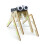 2X Wooden Walking Spider Robot Bionic Spider Robot DIY Assemble Model Science Technology Experiment Kit 9