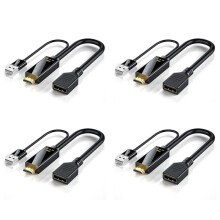 4X -Compatible Male to Female Converter Cable 4K@60Hz -Compatible to DP Converter Adapter Cable