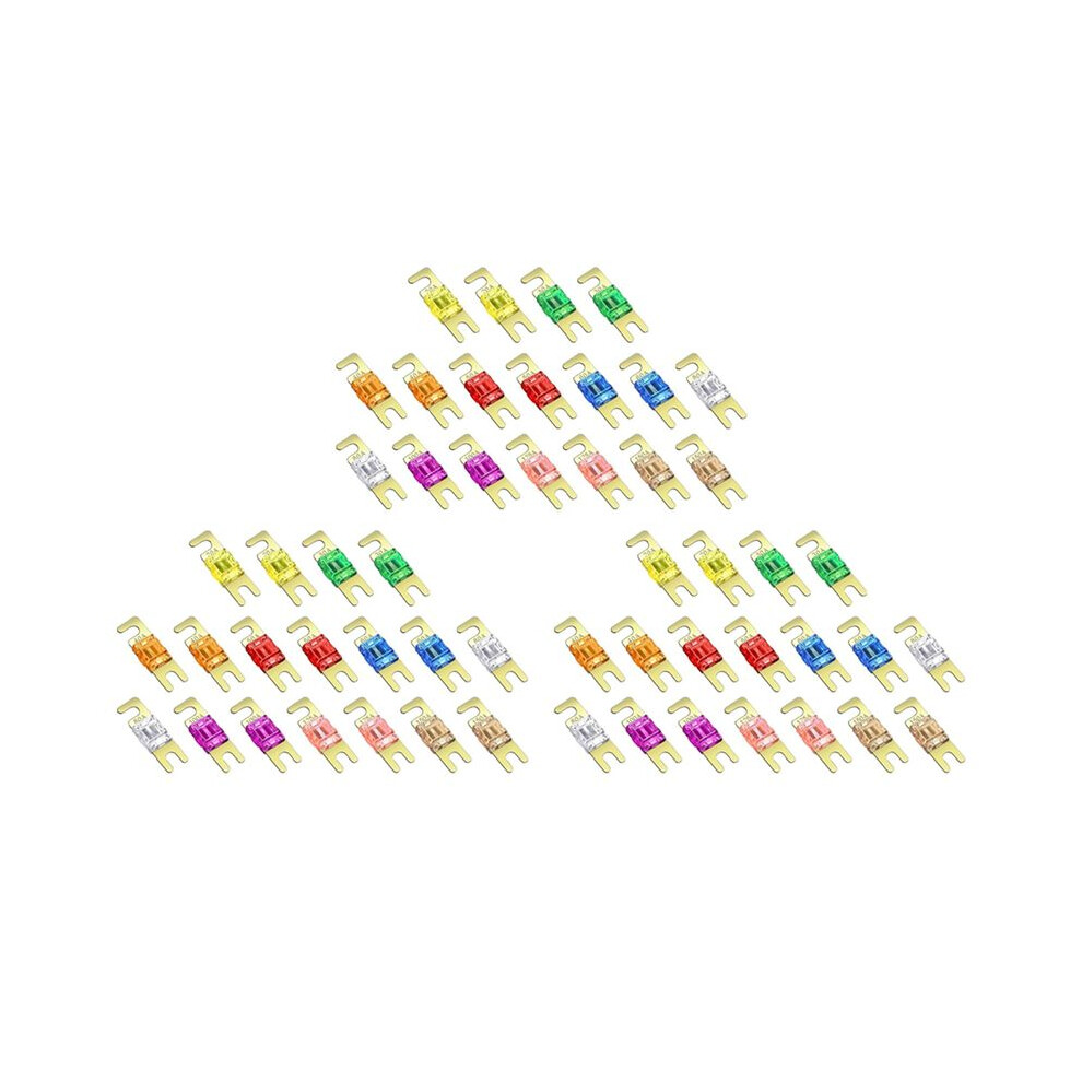 54 Pieces Anl Fuse, Plated Anl Fuse Pack (20A, 30A, 40A, 50A, 60A, 80A, 100A, 125A, 150A) For Automotive Marine 6031841382943