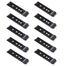10X M.2 A + E KEY Slot zu M.2 NVME Adapter Karte NGFF zu KEY-M Erweiterung Karte NVMe PCI Express SSD Port Erweiterung Adapter
