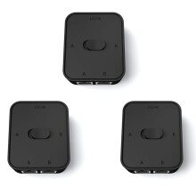 3X 2-Poorts RJ45 LAN CAT6 Netwerkschakelaarkiezer 1000 Mbps 2 in 1 Uit/1 in 2 Uit Interne Externe Netwerkschakelaar Splitter
