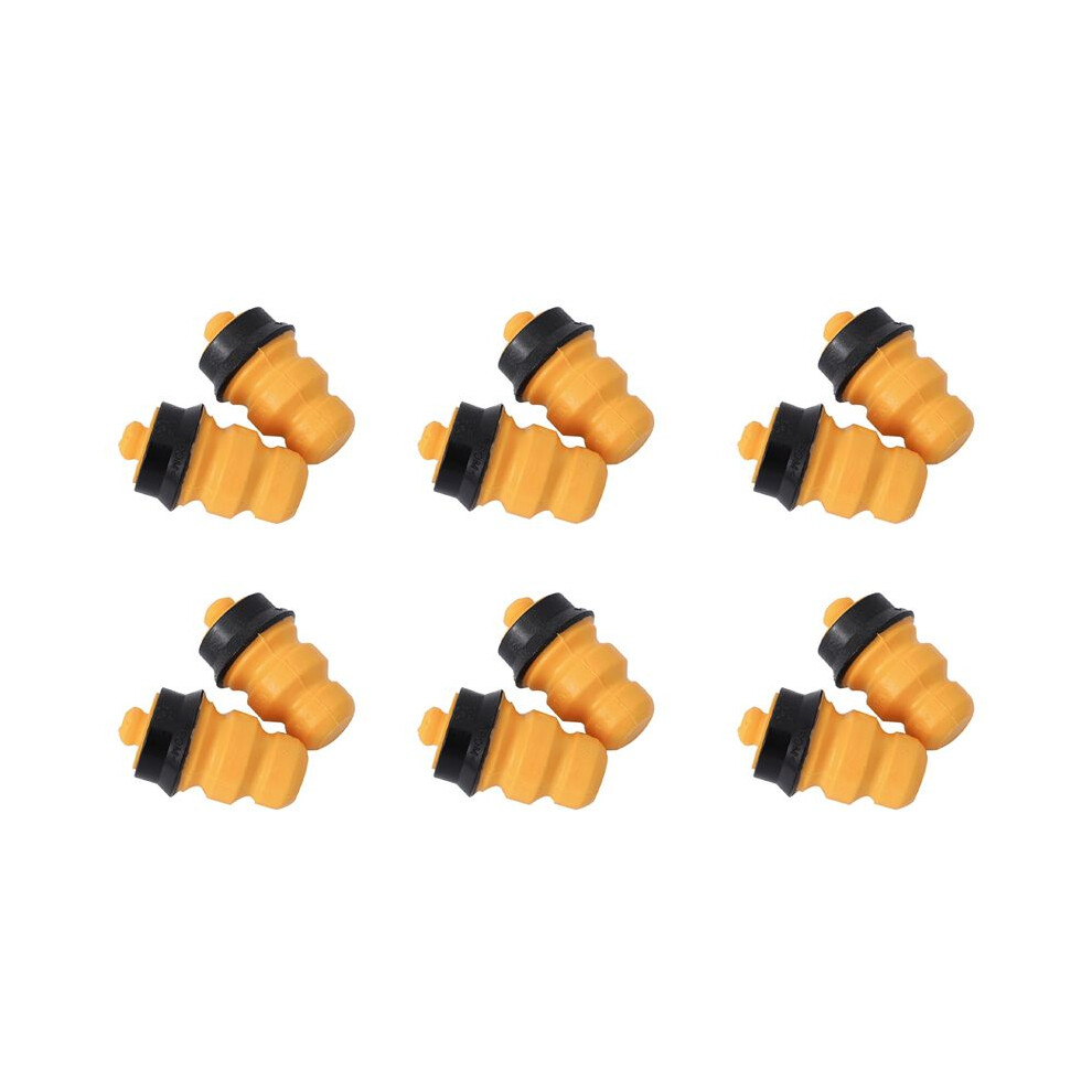 12Pcs Rear Axle Suspension Rebound Rubber Buffer Block For 207 301 2008 C3 Celysse 516680 / 9804750280 Yellow 6031497071697