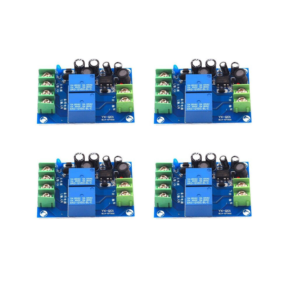 4X 220V 2 Way Power Automatic Switcher 10A Dual Power Supply 2 In 1 Out Power Failure Transfer Board Module 6032666735204